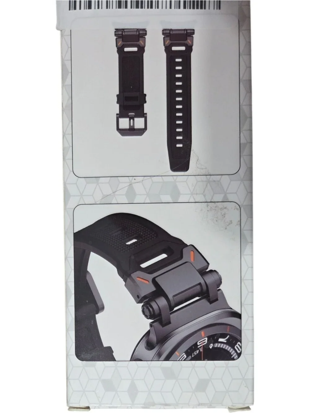 Samsung Galaxy Watch Ultra Black Silicone Sport Band 47mm Replacement Strap